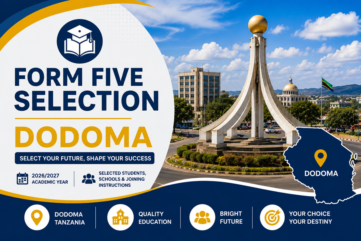 Form Five Selection 2026 Dodoma – Majina ya Waliochaguliwa Kidato cha Tano Mkoa wa Dodoma