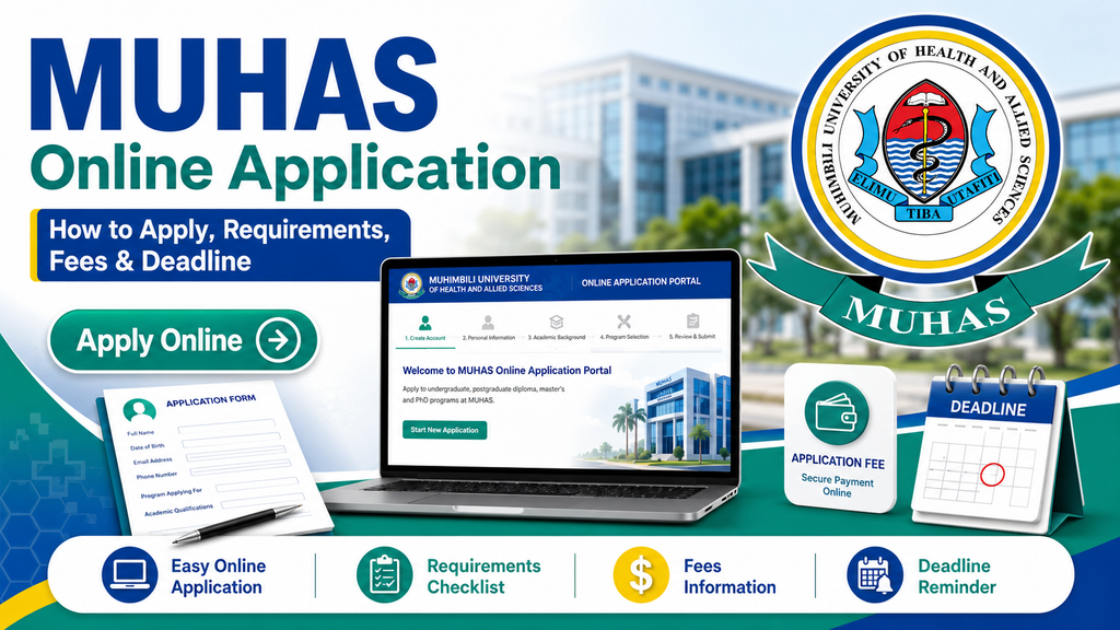 MUHAS Online Application: How to Apply, Requirements, Fees & Deadline