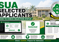 SUA Selected Applicants 2026/2027: How to Check Selection Status